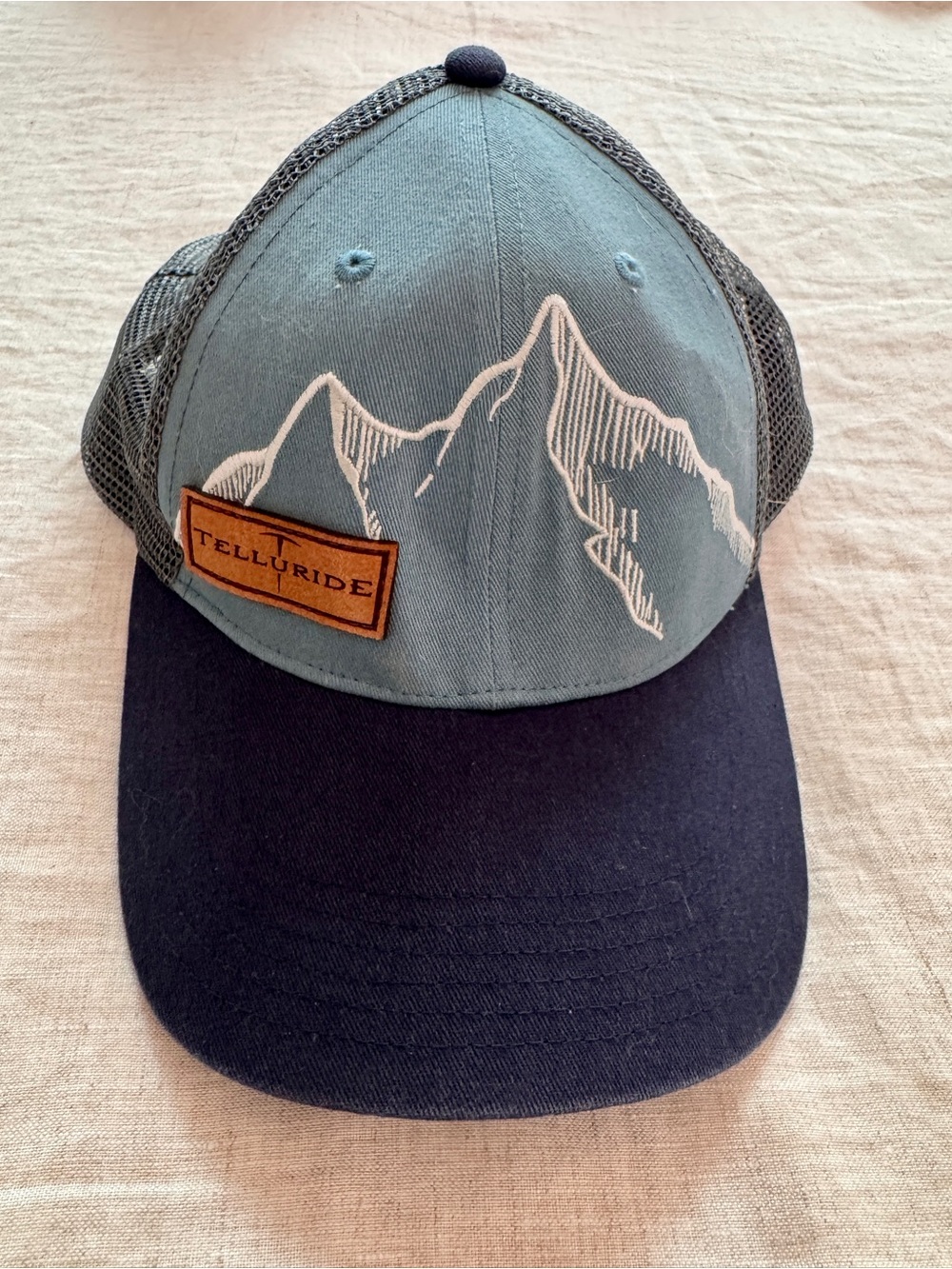 Telluride Two-Tone Mountain Trucker Hat - Blue & Navy